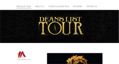 Desktop Screenshot of deanslisttour.com